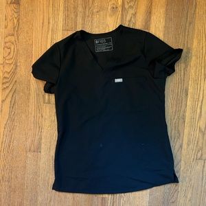 Black scrub top